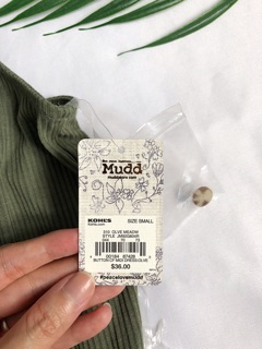 Đầm Midi MUDD phối nút xẻ tà (CÓ BIG SIZE)