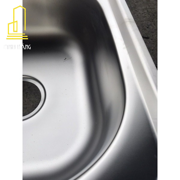 Bồn rửa chén 2 hộc inox kích thước 78x43 kèm bộ xả nước
