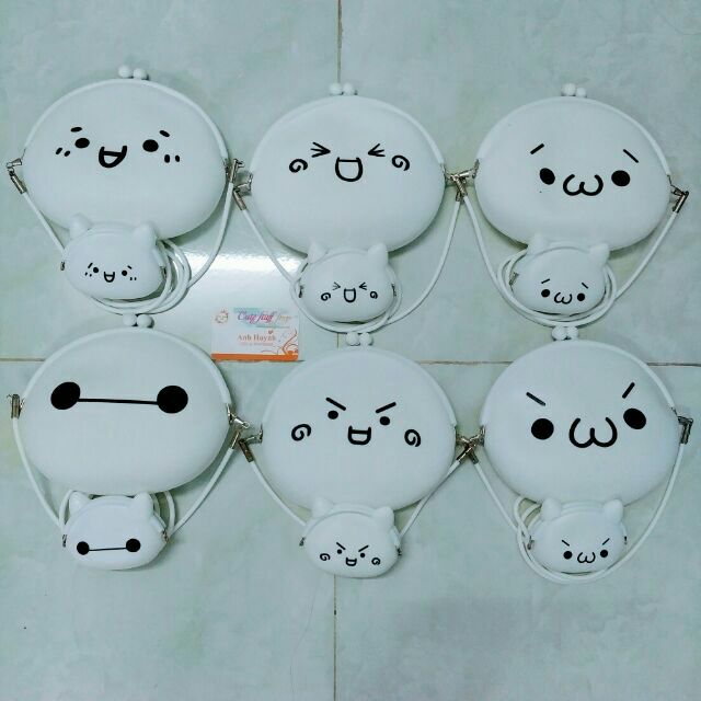 Set Túi Bóp Silicon Đeo Chéo