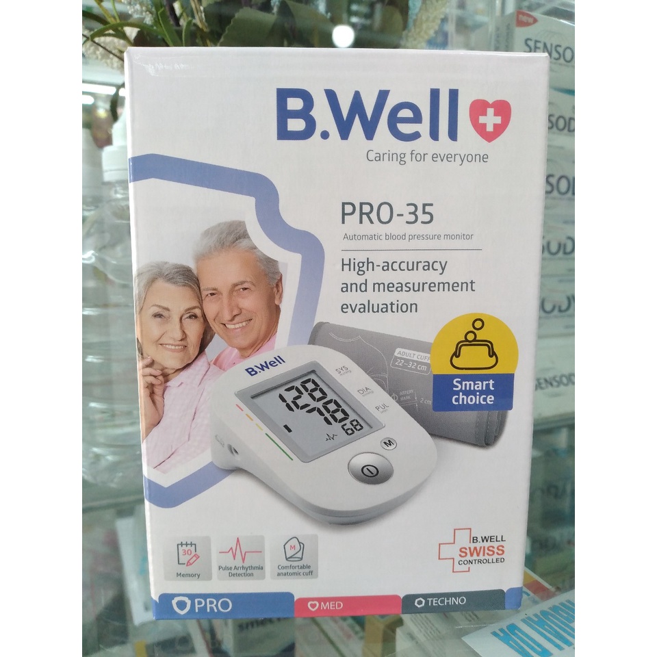 Máy đo huyết áp bắp tay B.Well Swiss PRO-35 hàng chĩnh hãng