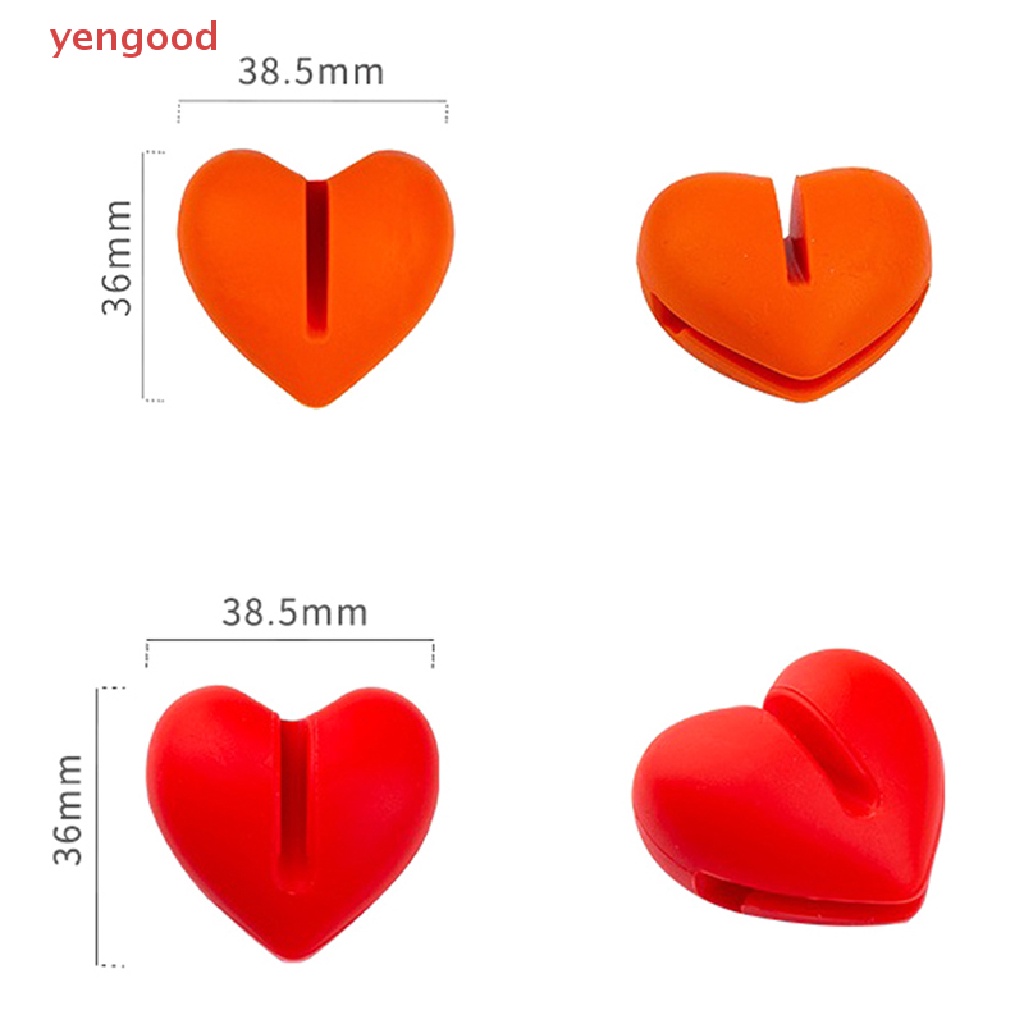 1 Kẹp Cố Định Nhiệt Kế Bằng Silicone Hình Trái Tim