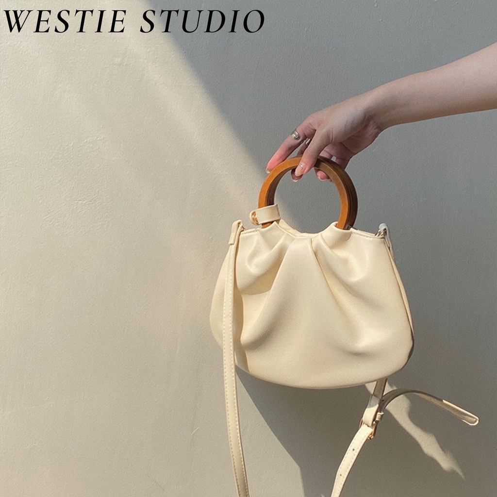 Túi Đeo Chéo Nữ Quai Gỗ Hàn Quốc WESTIE - A19.TKN