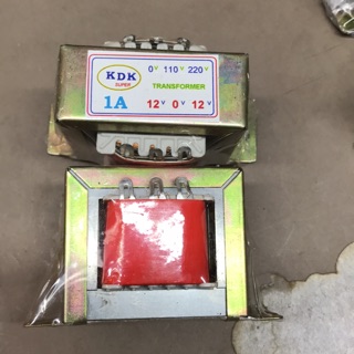 Biến áp1A đối  xứng 12 v đôi