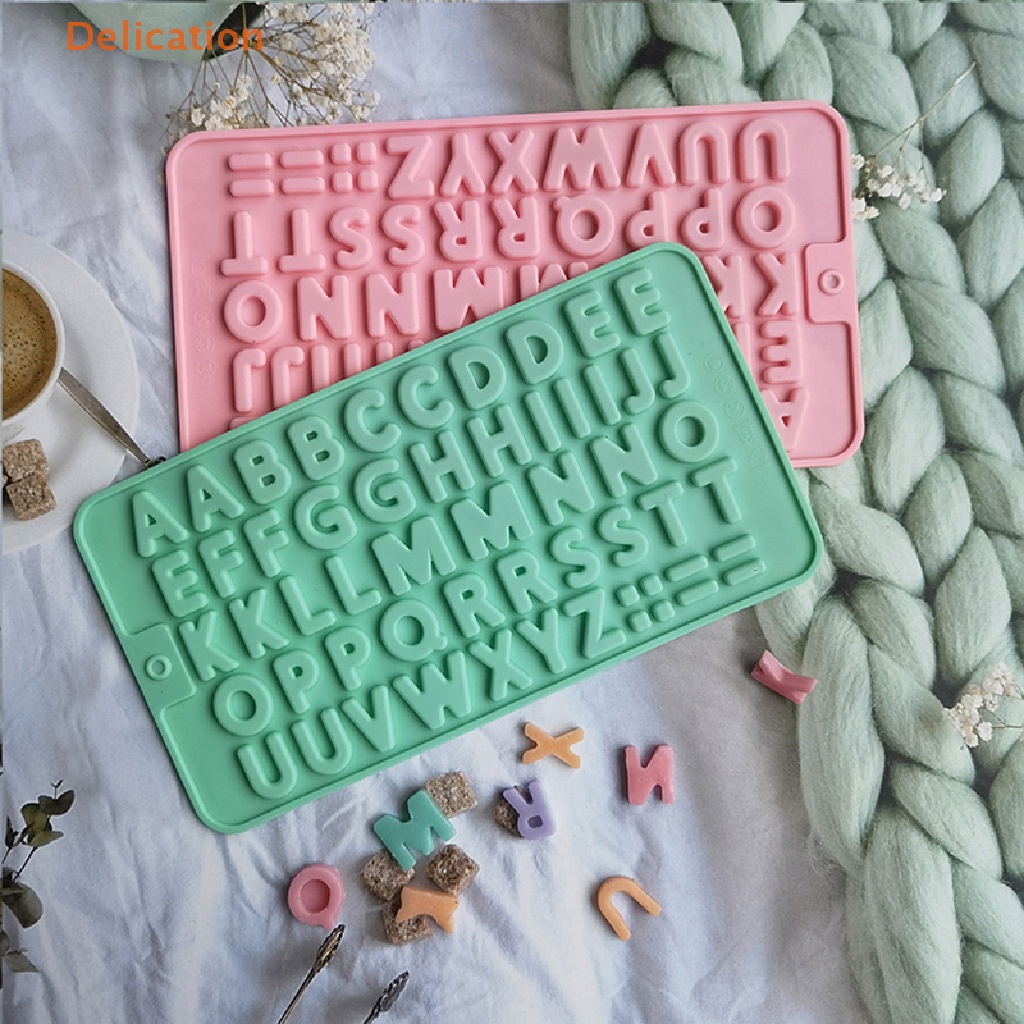 Khuôn Silicone Tạo Hình Làm Bánh Kẹo Hình 26 Chữ Cái Và Số 3D DIY