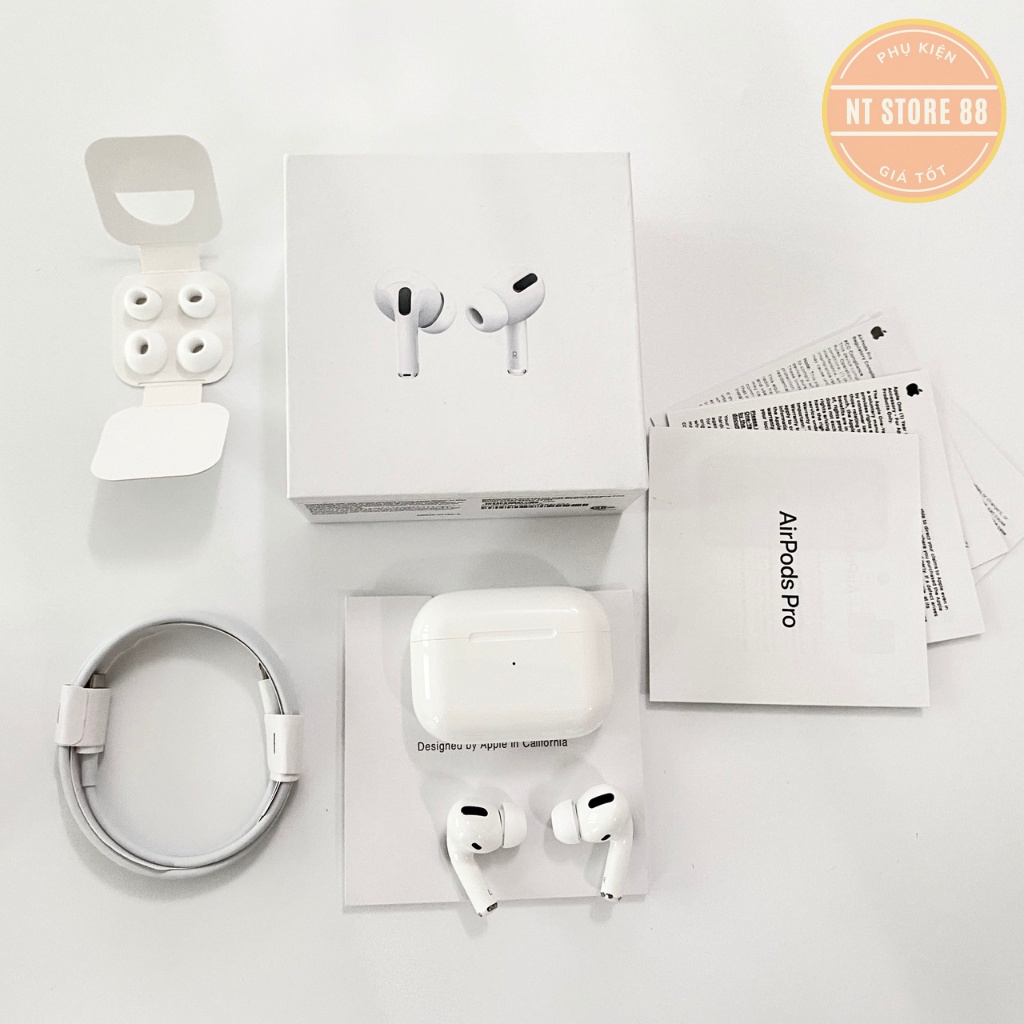 Tai nghe bluetooth airpods Pro bản best 1:1, Đổi Tên, Định Vị, pin trâu, Sạc không dây,dùng cả ios và Androi