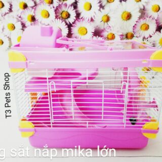 Lồng sắt nắp mika lớn