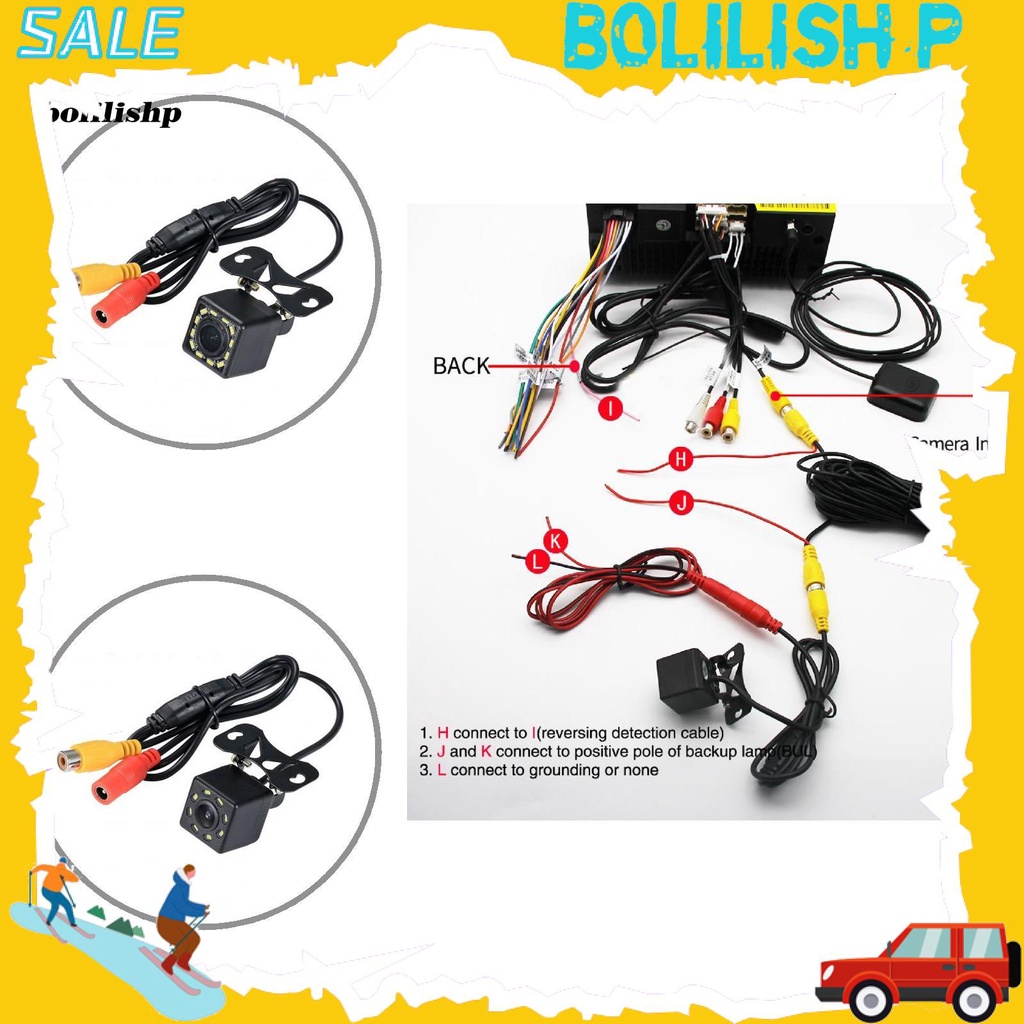 Camera chiếu hậu 4/8/12 LED độ phân giải cao cho xe hơi