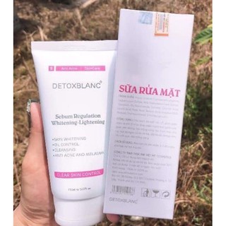 Sữa rửa mặt detox Blanc (mẫu mới)