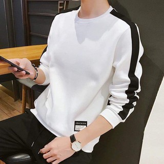 ÁO THUN tay dài cotton phối tay 3 màu