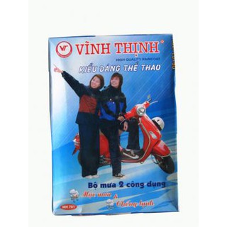 Áo mưa bộ 2 lớp vĩnh thịnh loại 1 - bộ 2 công dụng