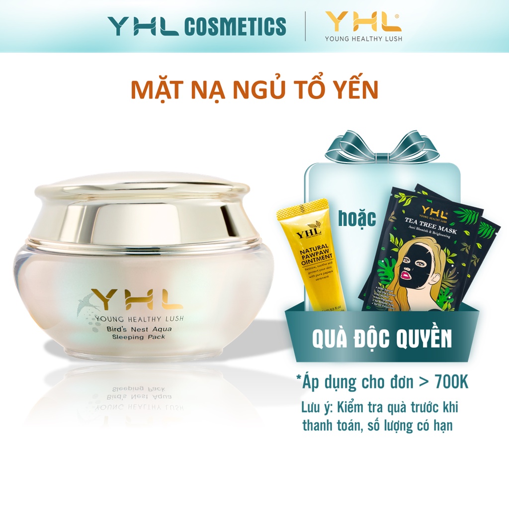 Mặt Nạ Ngủ Tổ Yến Dưỡng Ẩm Sâu Làm Sáng Da YHL