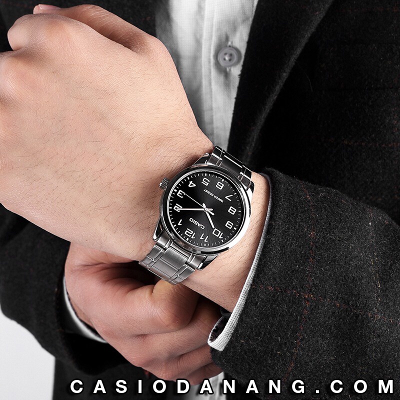 Đồng hồ nam dây kim loại Casio Standard chính hãng Anh Khuê MTP-V001D-1BUDF (38mm)