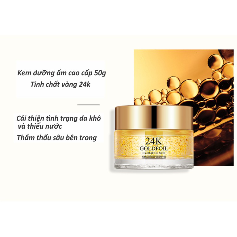 Bộ Mỹ Phẩm Cao Cấp Gold 24K Chăm Sóc Da Mặt Images Sữa rửa mặt + Nước cân bằng da + Tinh chất + Sữa dưỡng  Kem dưỡng