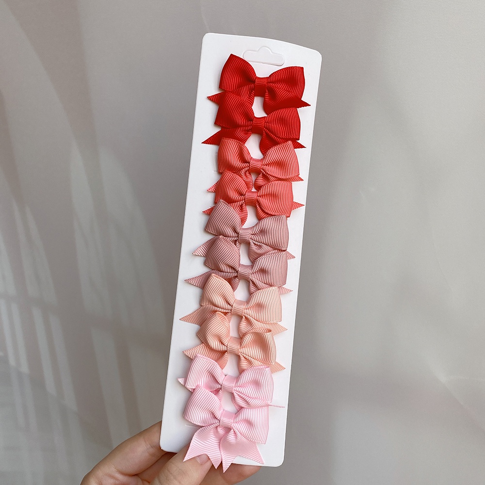 Set 10 kẹp tóc Kidsbows hình nơ nhiều màu sắc cho bé gái
