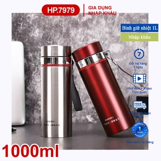 Bình Giữ Nhiệt Lõi Inox 304 [NHẬP KHẨU] Bình Có Nắp Lọc Trà Công Nghệ Giữ Nóng 16 Tiếng Công Nghệ Hàn Quốc