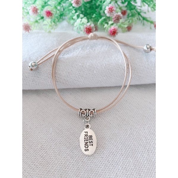 Vòng tay tình bạn bestfriend dây gút free size đeo cặp đeo nhóm đều được