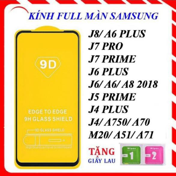 [HOT] KÍNH CƯỜNG LỰC FULL MÀN 9D SAMSUNG J8/A6 PLUS/J6 PLUS/J6/J4 PLUS/J4/J7 PRIME/J7 PRO/M20/J5 PRIME/A51/A70/A71/A750