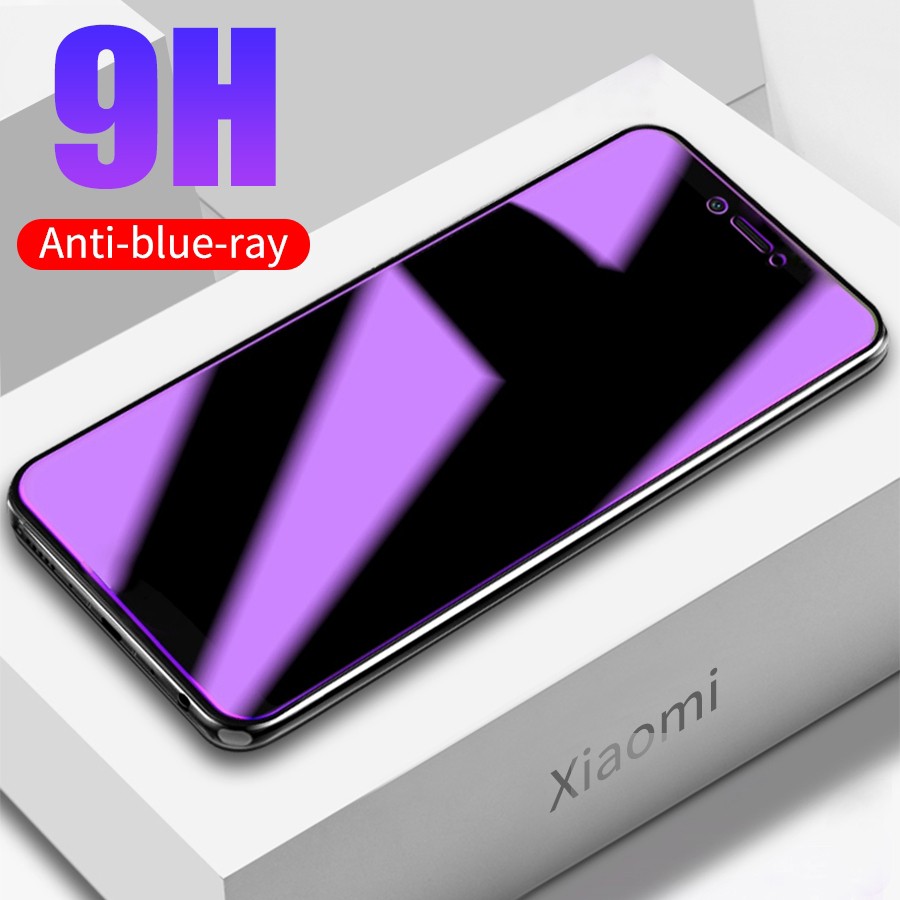 Kính Cường Lực Full Màn Chống Tia Sáng Xanh Cho Xiaomi Mi 9T 10T 11T 11 Lite Poco F2 F3 F4 X3 X4 M3 M4 Pro Redmi Note 7 8 9 9S 10 10S 11 11S 9A 9C 10C