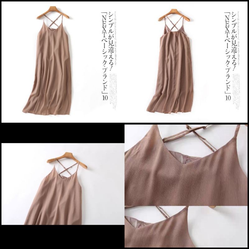 [CHỈ TRẢ KHÁCH ORDER] ĐẦM 2 DÂY DÁNG XUÔNG TQXK