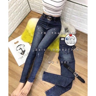 Quần Jean Nữ Lưng Cao Chất Liệu Đẹp Co Giãn PHƯƠNG VI FASHION PV021