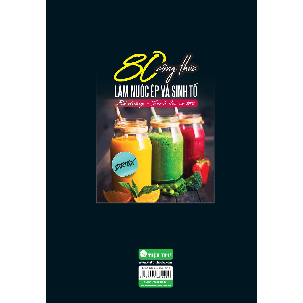 Sách-80 Công Thức Làm Nước Ép Và Sinh Tố