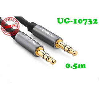Cáp Audio 3.5mm (AUX) dài 0.5m Ugreen 10732 mạ vàng