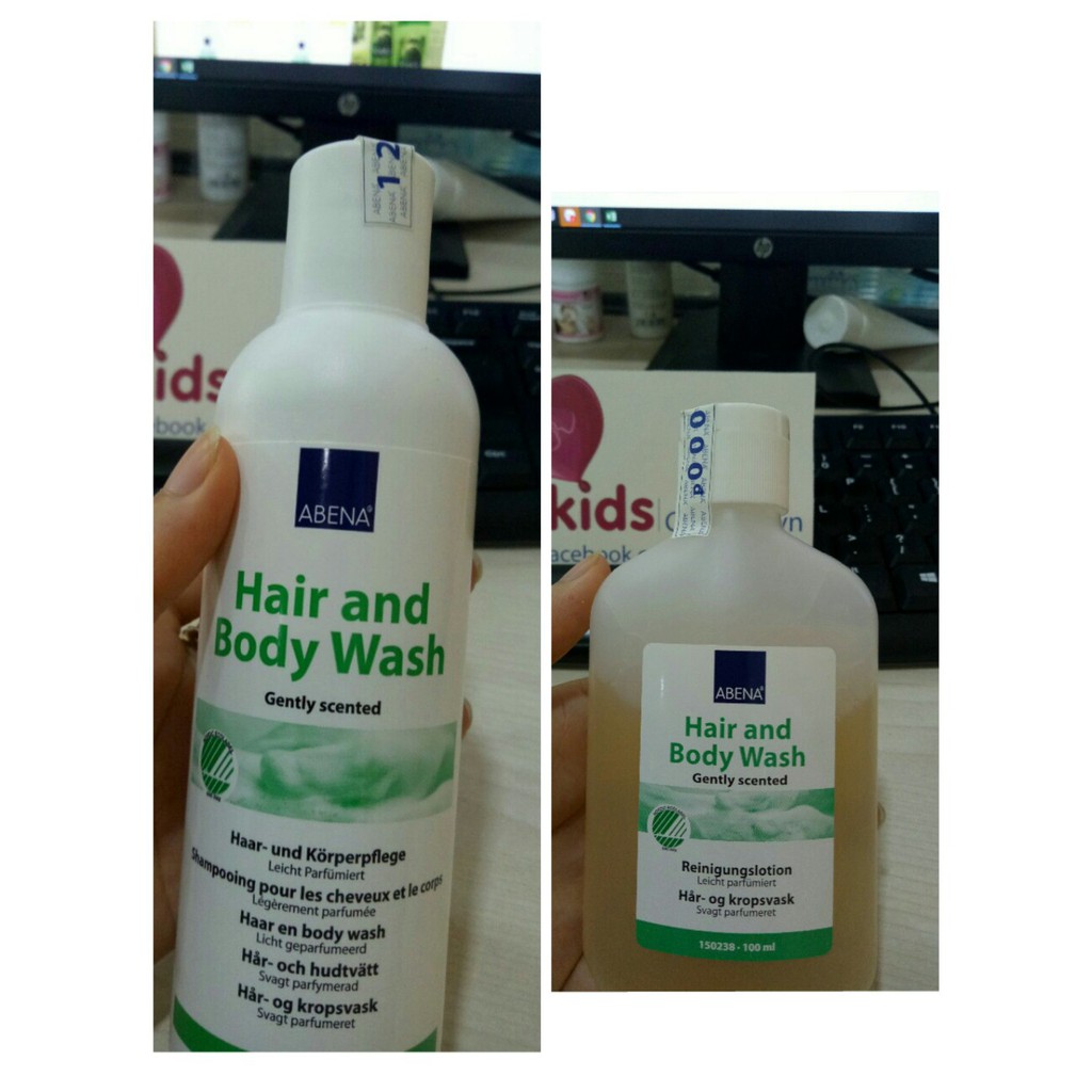 Dầu tắm gội khô cho người lớn Abena Hair Body Wash 100ml - hàng chính hãng | BigBuy360 - bigbuy360.vn