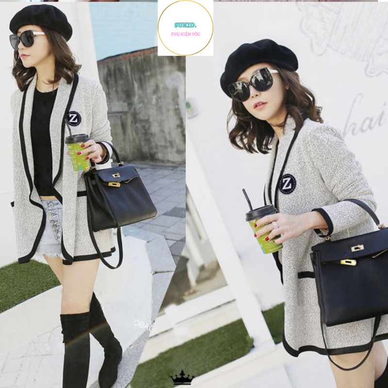 Mũ Nồi Len Thời Trang Hàn Quốc Phong Cách Beret Dành Cho Nữ