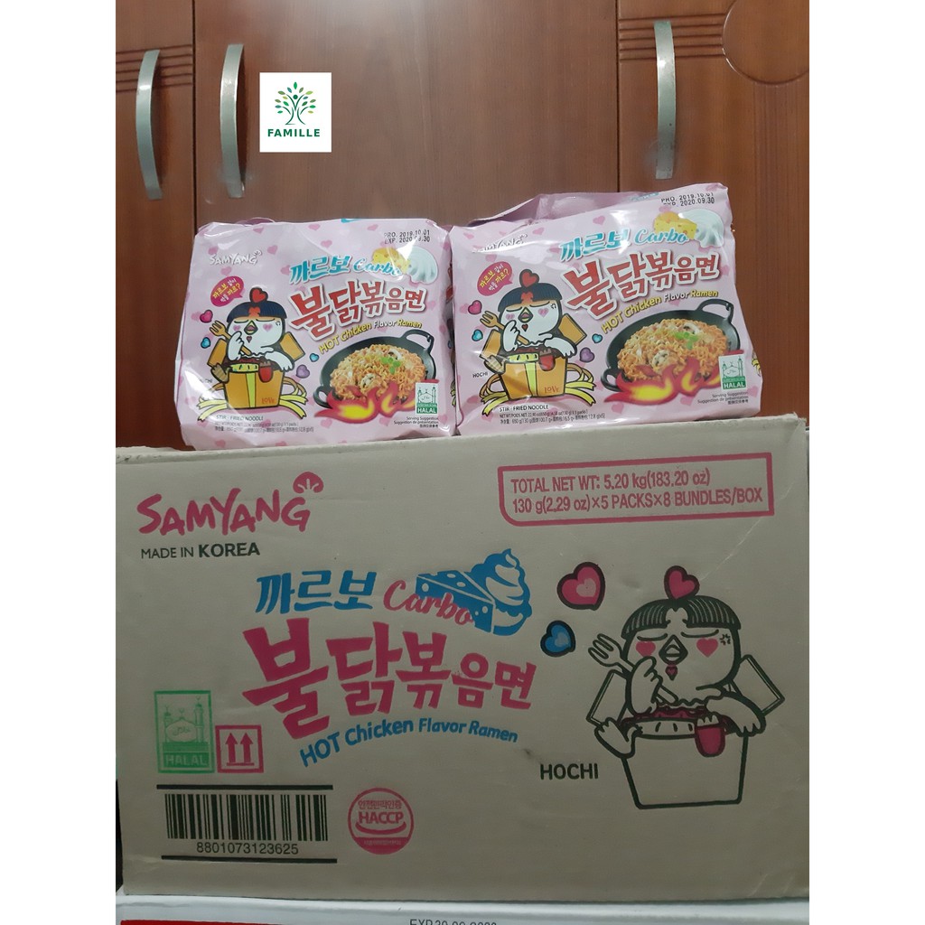 Combo 5 Gói Mì Cay Samyang Sốt Kem Carbonara - Hàn Quốc | BigBuy360 - bigbuy360.vn