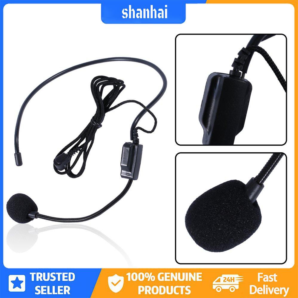 Tai nghe có dây giọng hát đầu tiên Micrô microfono cho loa khuếch đại giọng nói | BigBuy360 - bigbuy360.vn