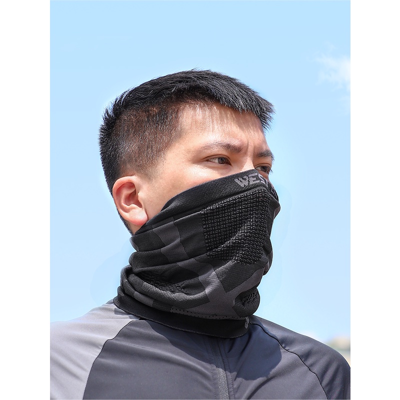 Khẩu trang choàng cổ WEST BIKING dệt kim co giãn thoáng khí chống bụi chống gió dùng khi chạy xe đạp/chạy bộ ngoài trời