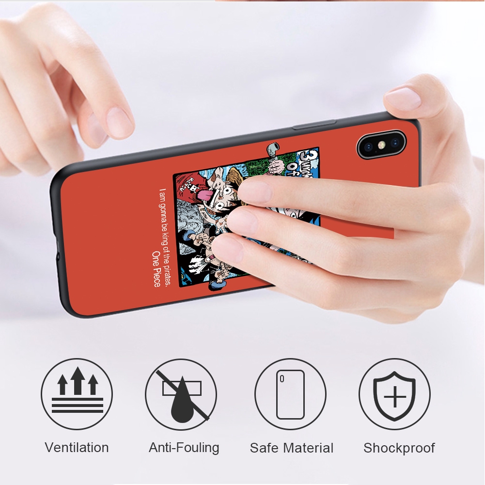 Ốp lưng điện thoại Xiaomi Redmi Note 8 Pro 8T 7 6 5 5A Prime 4 3 Chống va đập Phim hoạt hình vui nhộn Luffy Case Anime OneP mảnh Vỏ bọc điện thoại silicon TPU mềm