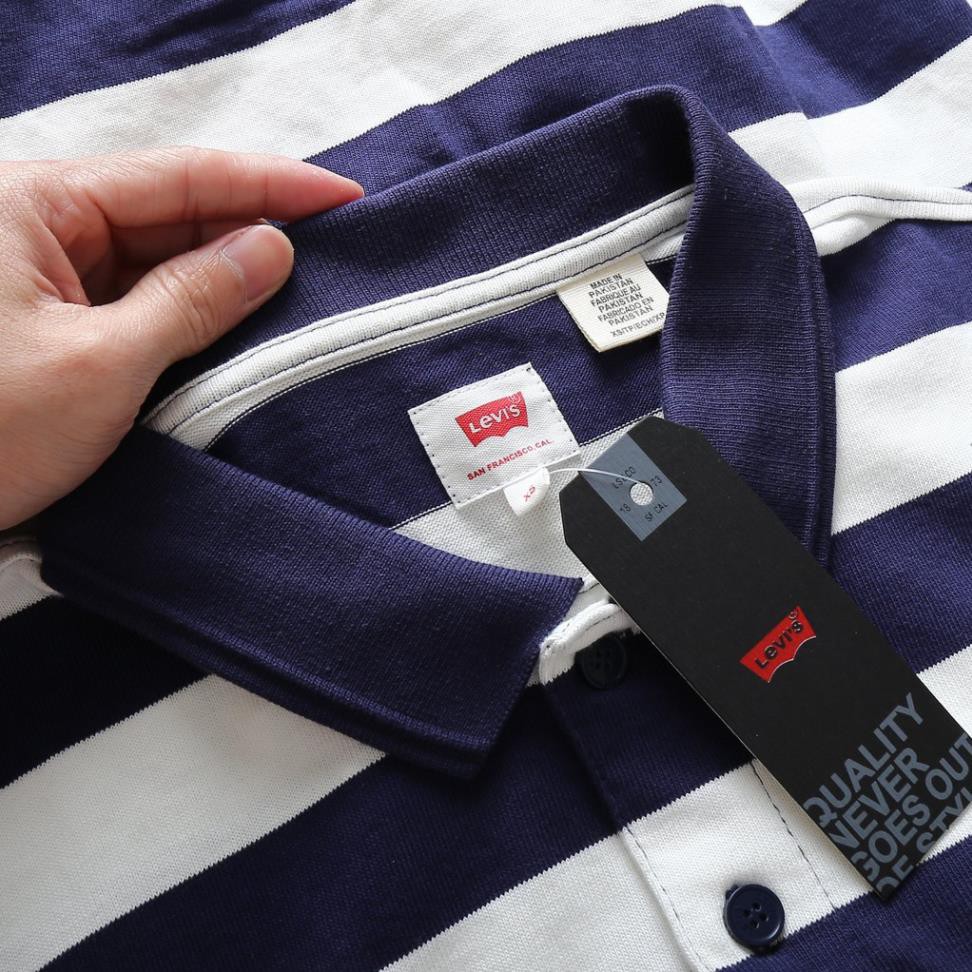 Áo Thun Trơn Polo Nam SỌC LEVI'S Xuất Xịn 100% ,Áo phông cổ bẻ Vnxk 🎖️ '