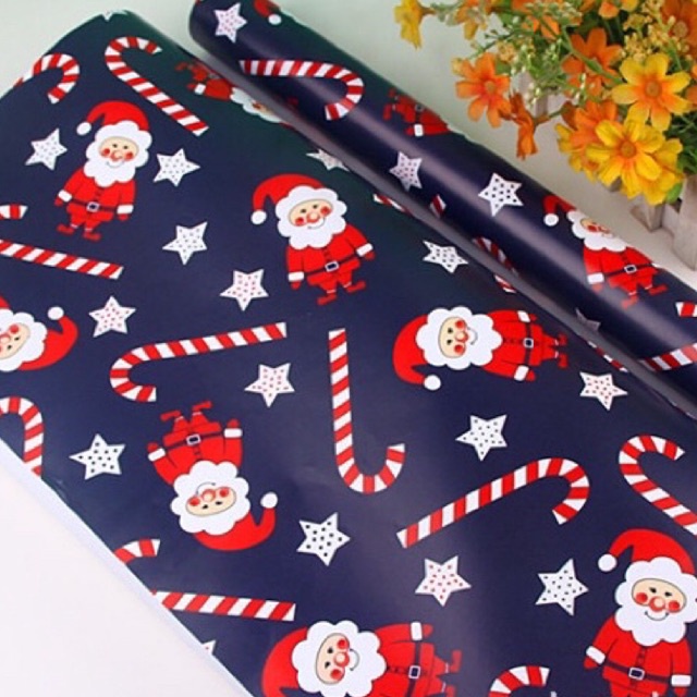 Giấy Gói Quà noel, giáng sinh đẹp xuất sắc, mẫu mới lạ - Phụ kiện Halu