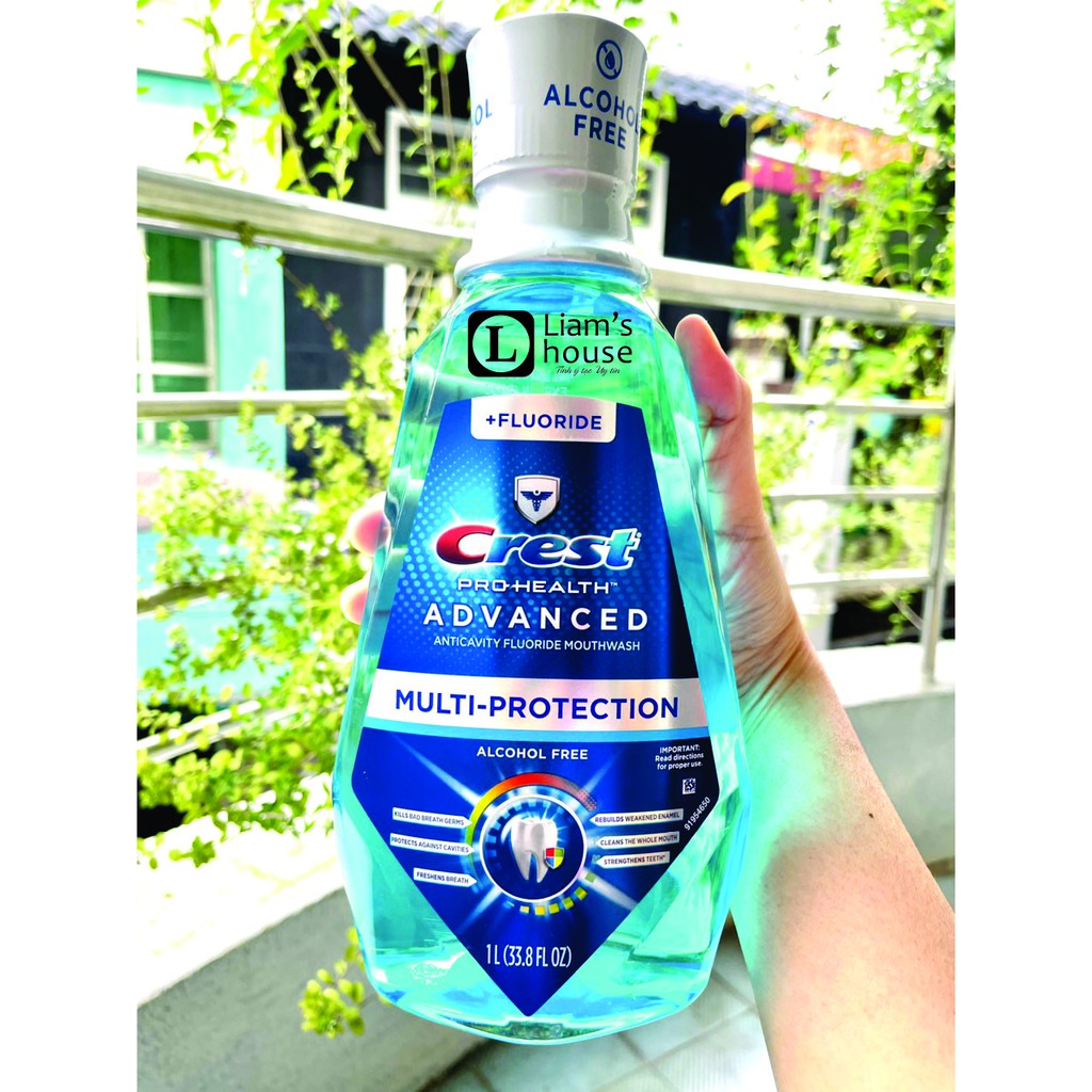 Nước súc miệng Crest Pro-Health Advanced Mouthwash 1 lít