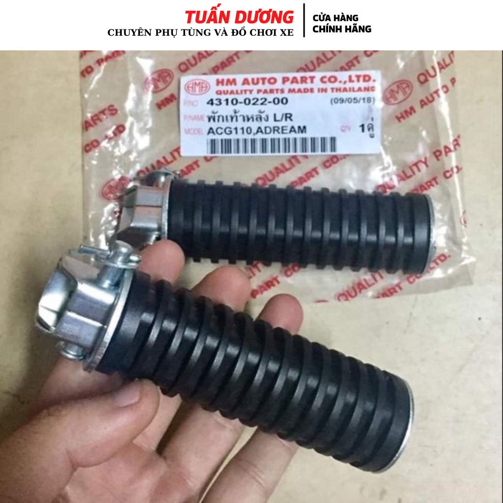 Để chân sau xe DREAM thái - cao su để chân dùng cho dream Thái
