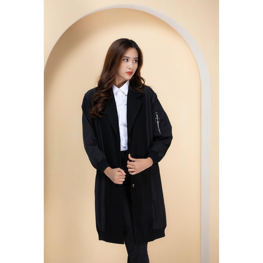 Áo khoác măng tô dài bo tay A952-1 NỮ TNG | BigBuy360 - bigbuy360.vn