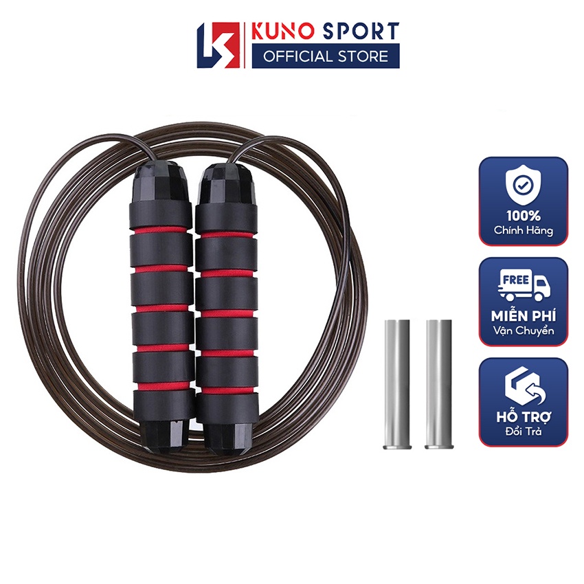 Dây Nhảy Thể Dục KUNO SPORT Vòng Bi Chống Xoắn Lõi Thép Cao Cấp
