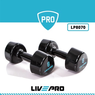 Tạ tay cao cấp dụng cụ tập thể dục gym tại nhà 2KGx2 Livepro chính hãng LP8070 Studio Dumbbell