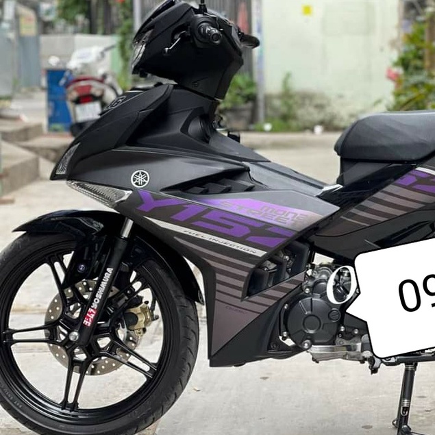 Tem Rời Yamaha Exciter 150 Y15ZR Đen Phối Tím