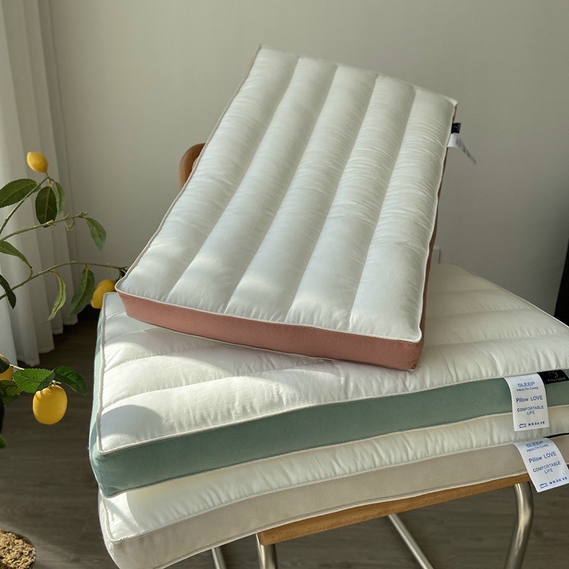 Shinbedding_ Gối Cao Cấp Bông Lông Vũ Mềm Êm Ngủ Siêu Ngon Giấc