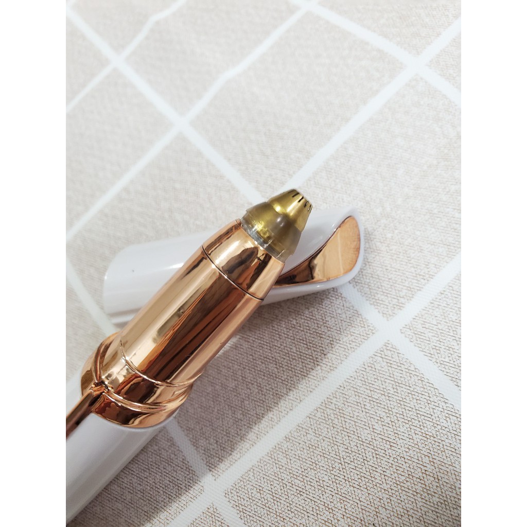 Bút tỉa lông mày lông mũi lông tơ ria mép FlawlessBrows cầm tay mini dùng pin chính hãng, cắt bén không đau hiệu quả cao