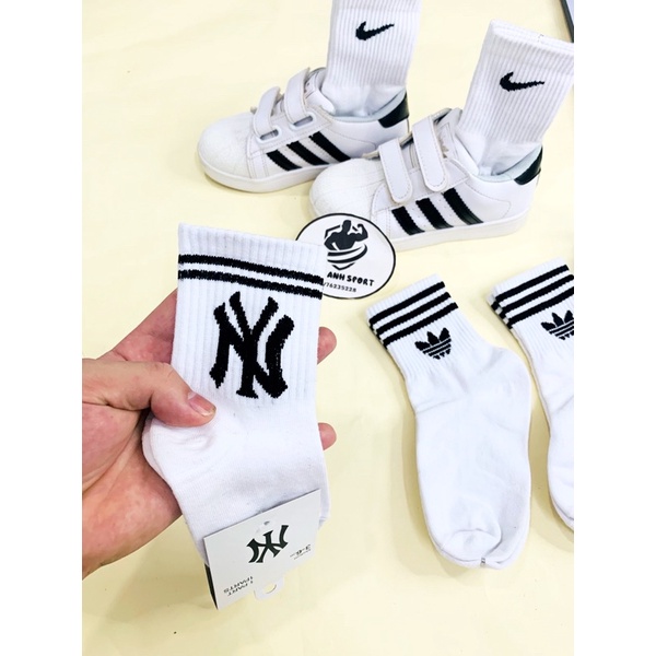 Tất nike trẻ em cao cấp hàng đẹp- bé trai bé gái cao qua mắt cá freesize chân 6-29kg