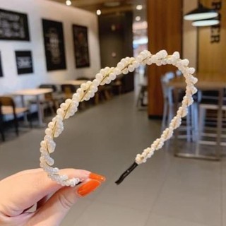 Bờm tóc ngọc xoắn nơ