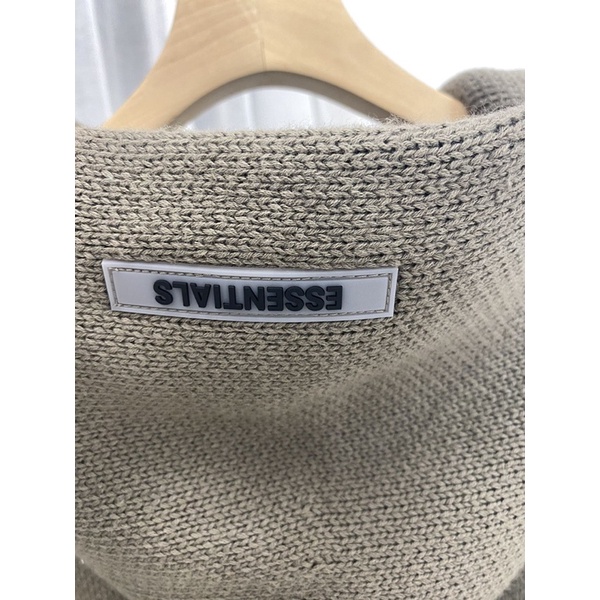 ⚡️ - Áo Hoodie Fear of God Essentials Knit Pullover Hoodie  TAUPE, áo hoodie len FOG ESSENTIALS