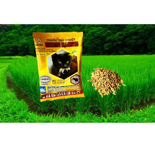 Bả diệt chuột trộn thóc BROMA 50gr (MUA 10 TẶNG 1)