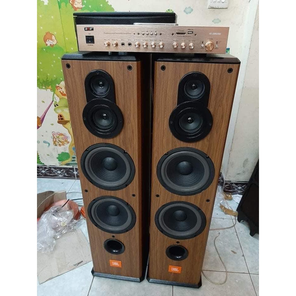 Loa Cây JBL-B20 4 bass 20 1 trung và 1 treble cho tiếng ra nhuyễn Trầm Lực phù hợp để trưng bày hát karaoke nghe nhạc