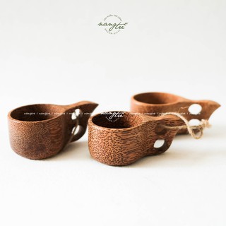 Ly gỗ dừa - Cóc gỗ dừa - Ly quai gỗ dừa