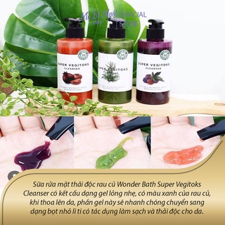 Sữa Rửa Mặt Thải Độc Rau Củ 3 In 1 Super Vegitoks Cleanser
