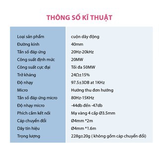 Tai nghe kiểm âm TAKSTAR TS-450M có míc, thu âm, học tiếng anh, gaming